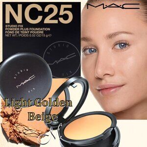 MAC Studio Fix Powder Plus Foundation* ~ NC25 - Original Formula 15g NIB